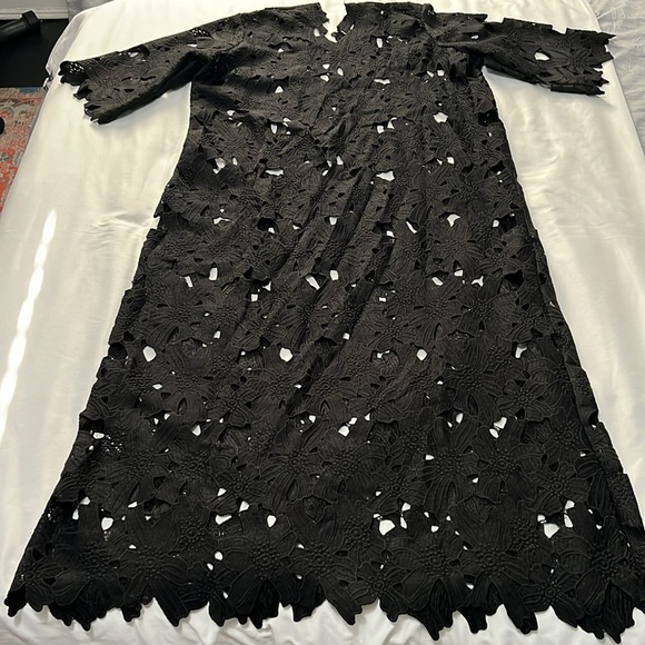 4Our Dreamers Black Floral Eyelet Maxi Dress - Picture 2 of 6